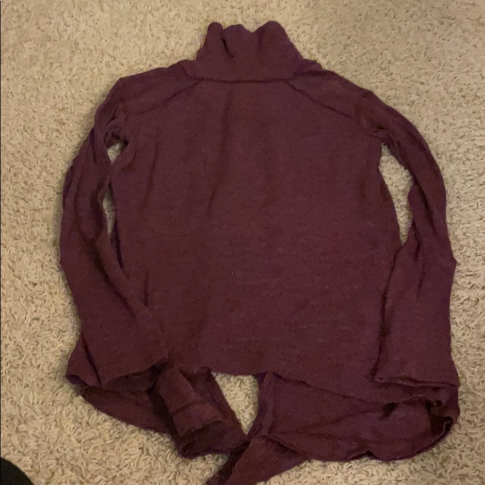 Free People Split back turtleneck sweater
